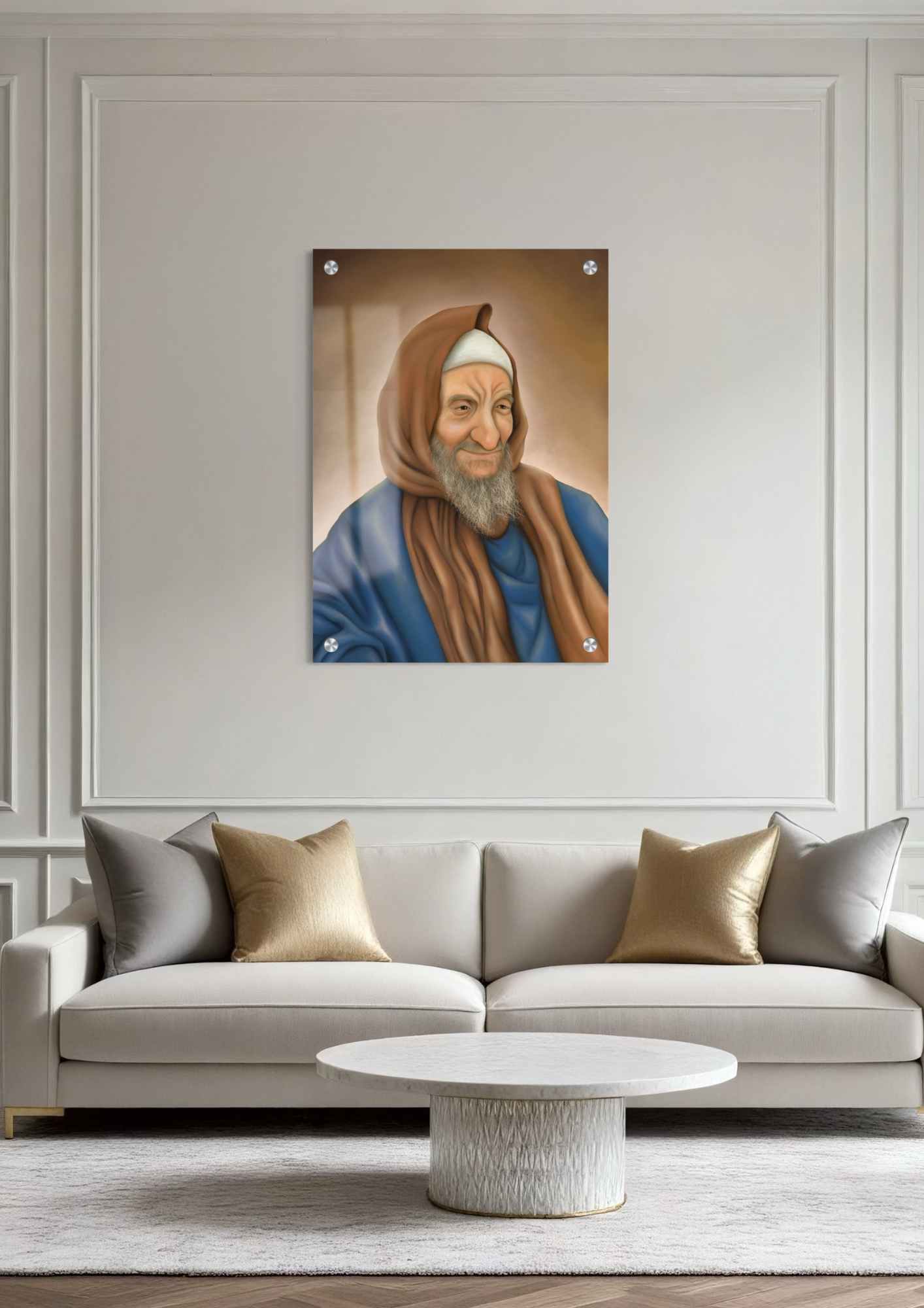 דגם הבבא סאלי בהדפסה על זכוכית