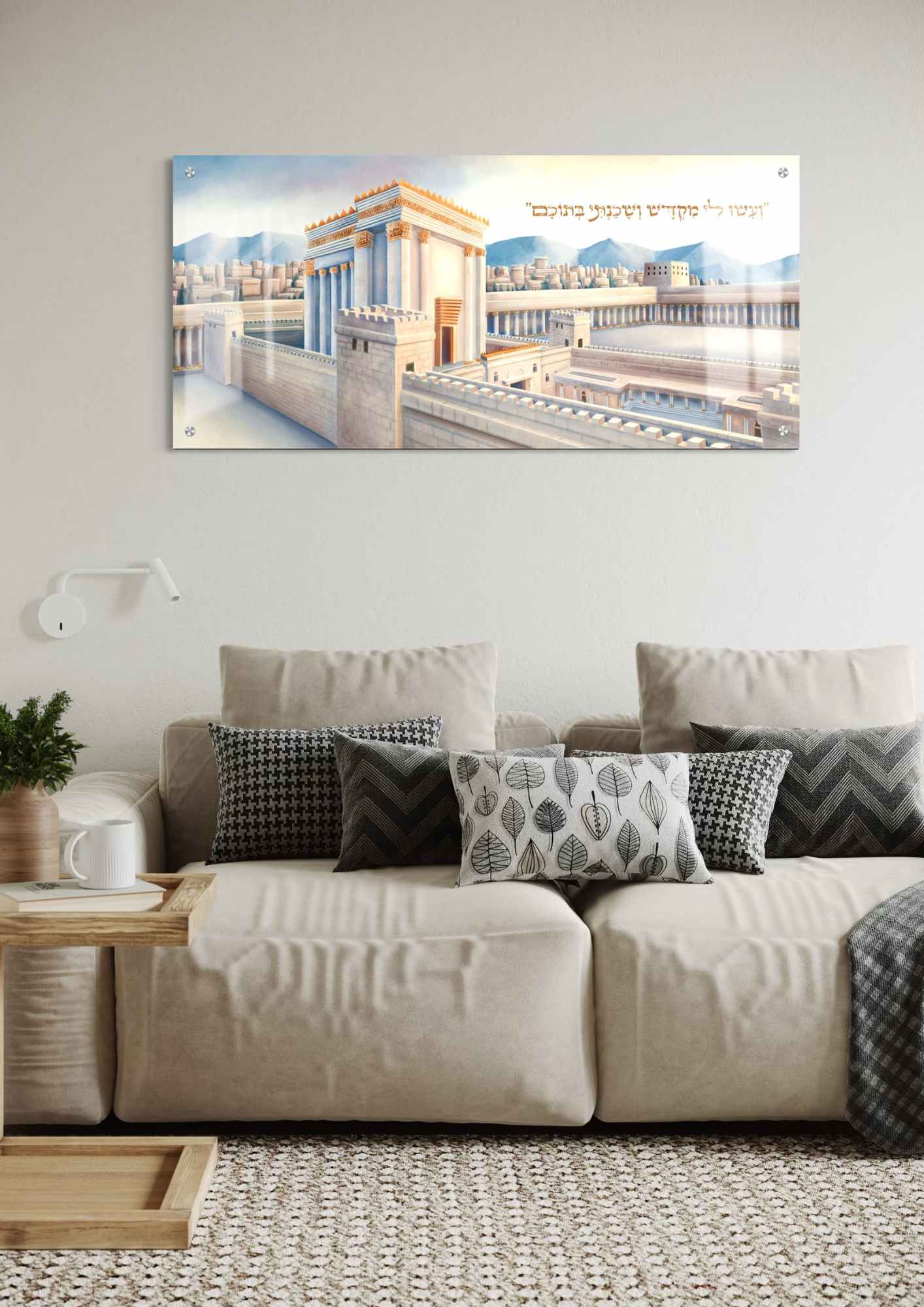 דגם מקדש בהדפסה על זכוכית