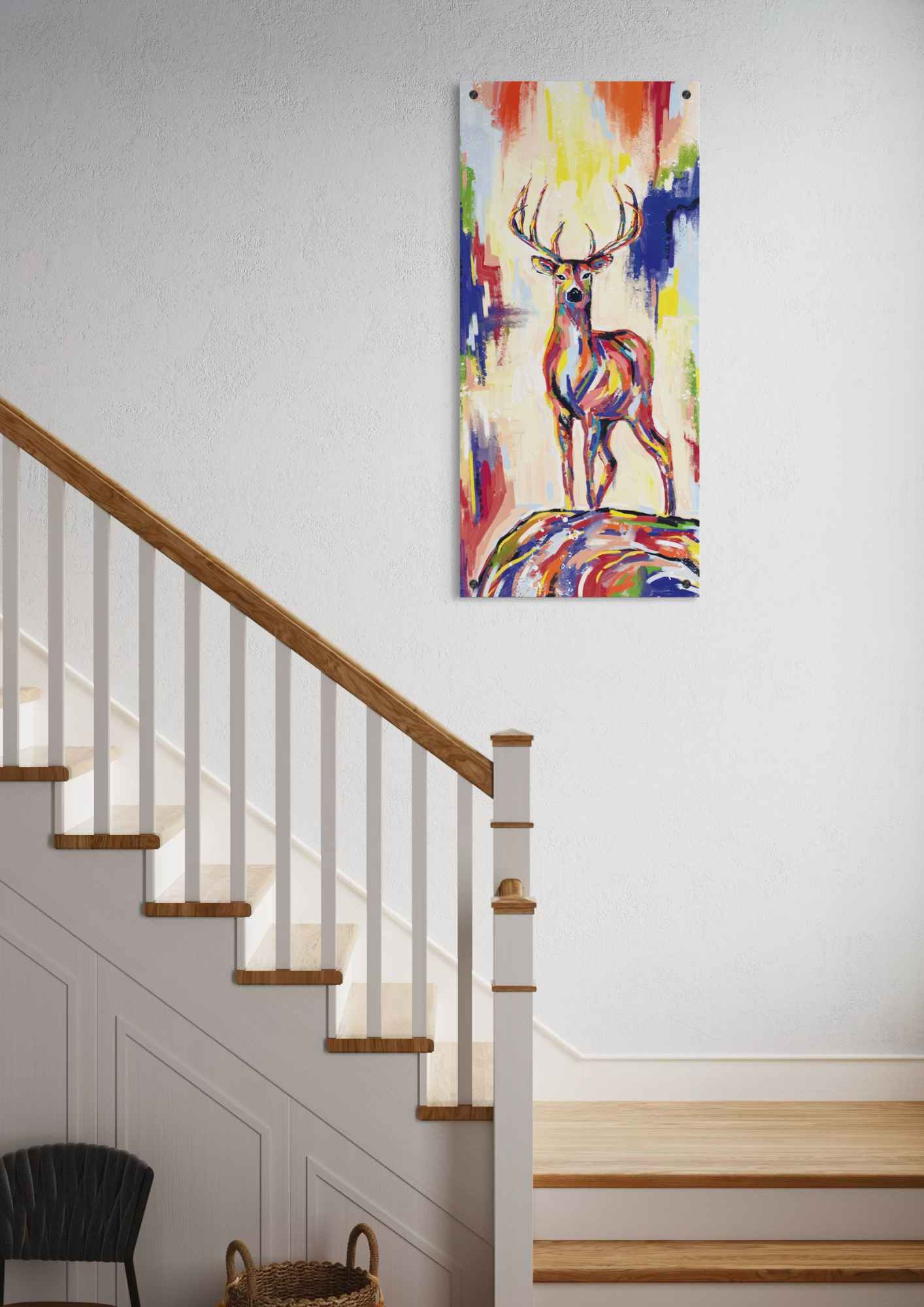 דגם כאייל תערוג צבעוני בהדפסה על זכוכית