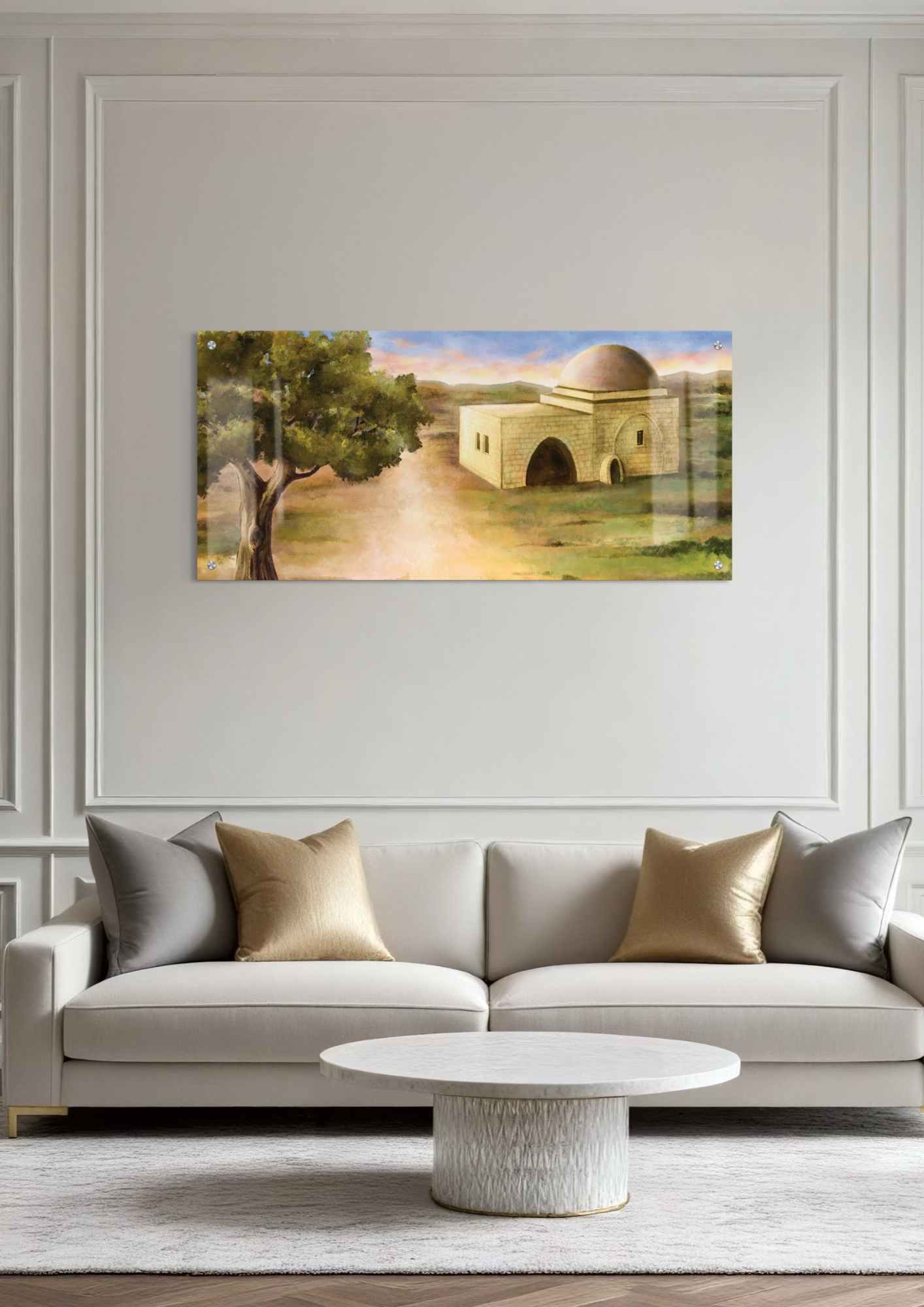 דגם קבר רחל בהדפסה על זכוכית