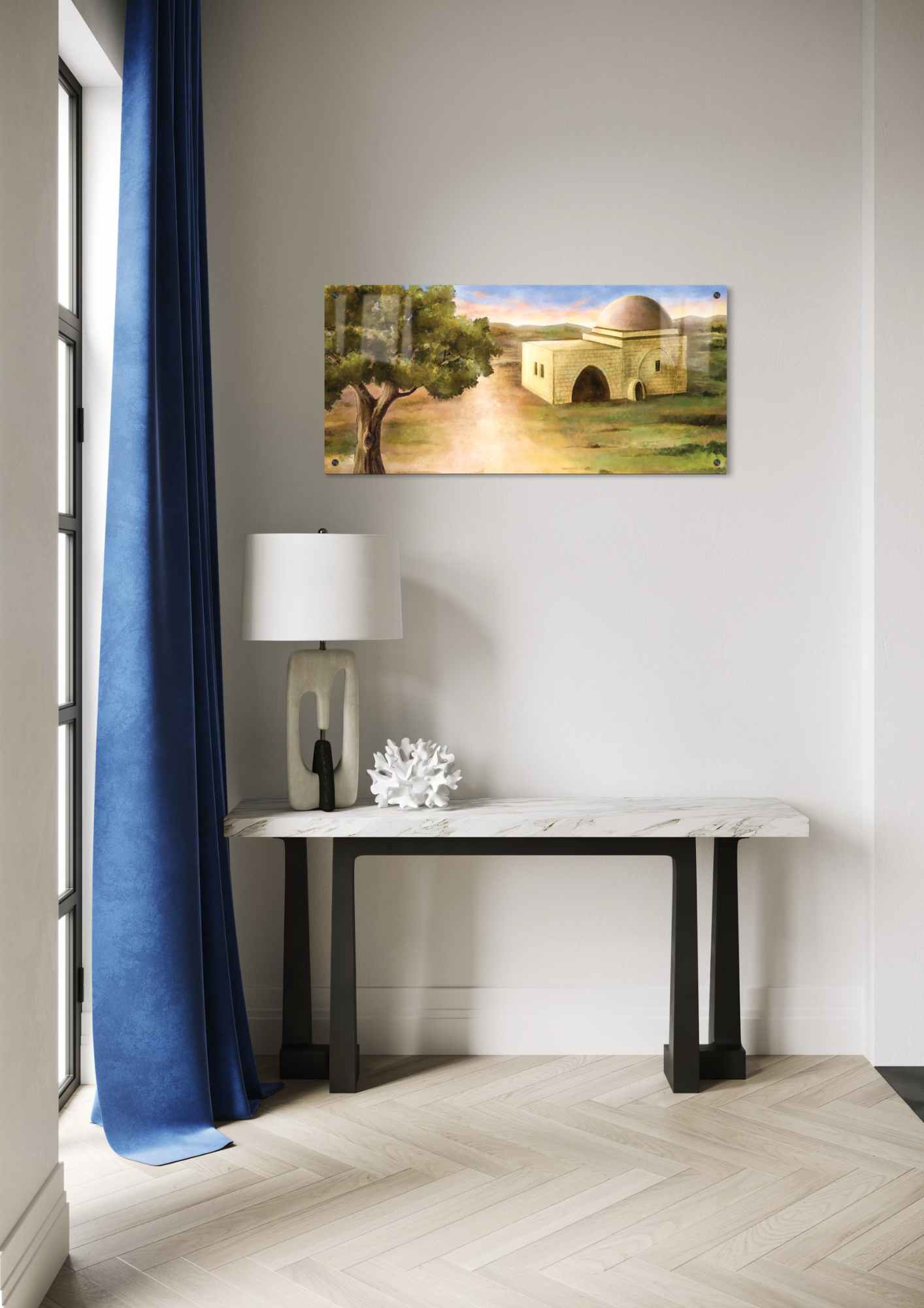 דגם קבר רחל בהדפסה על זכוכית