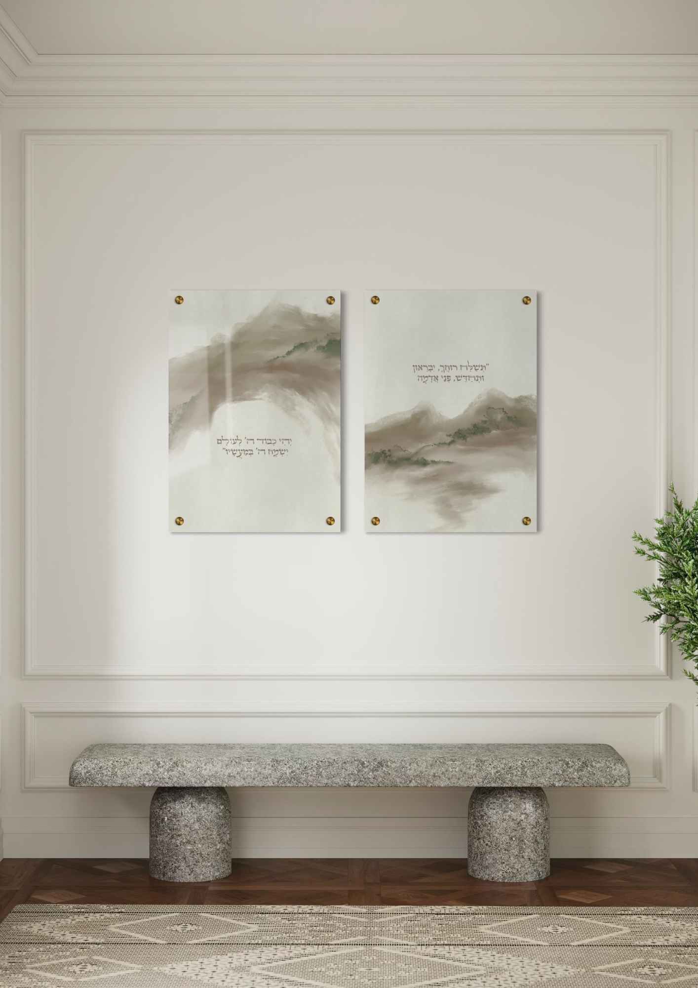 דגם אדמה בהדפסה על זכוכית