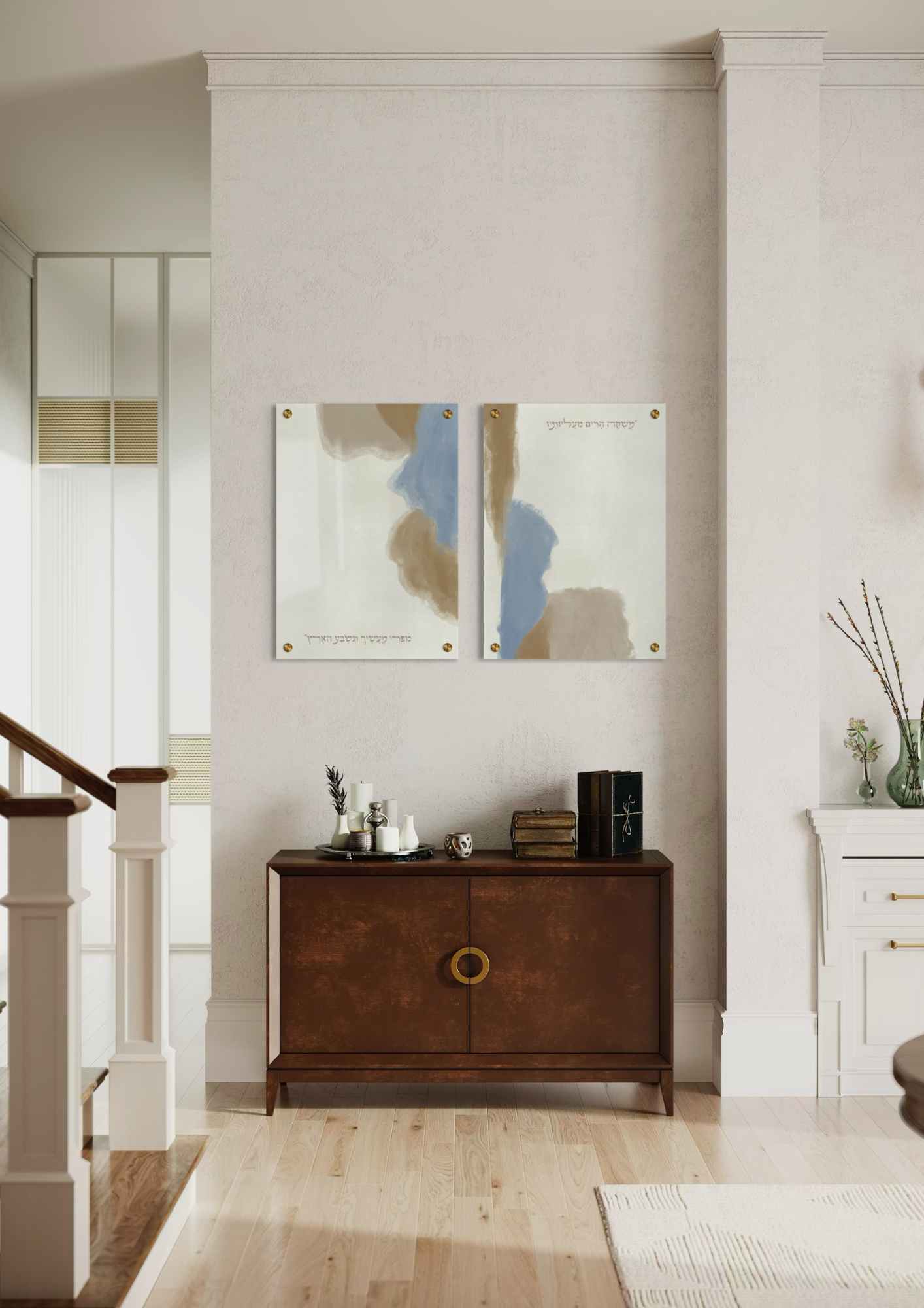 דגם פרי מעשיך בהדפסה על זכוכית