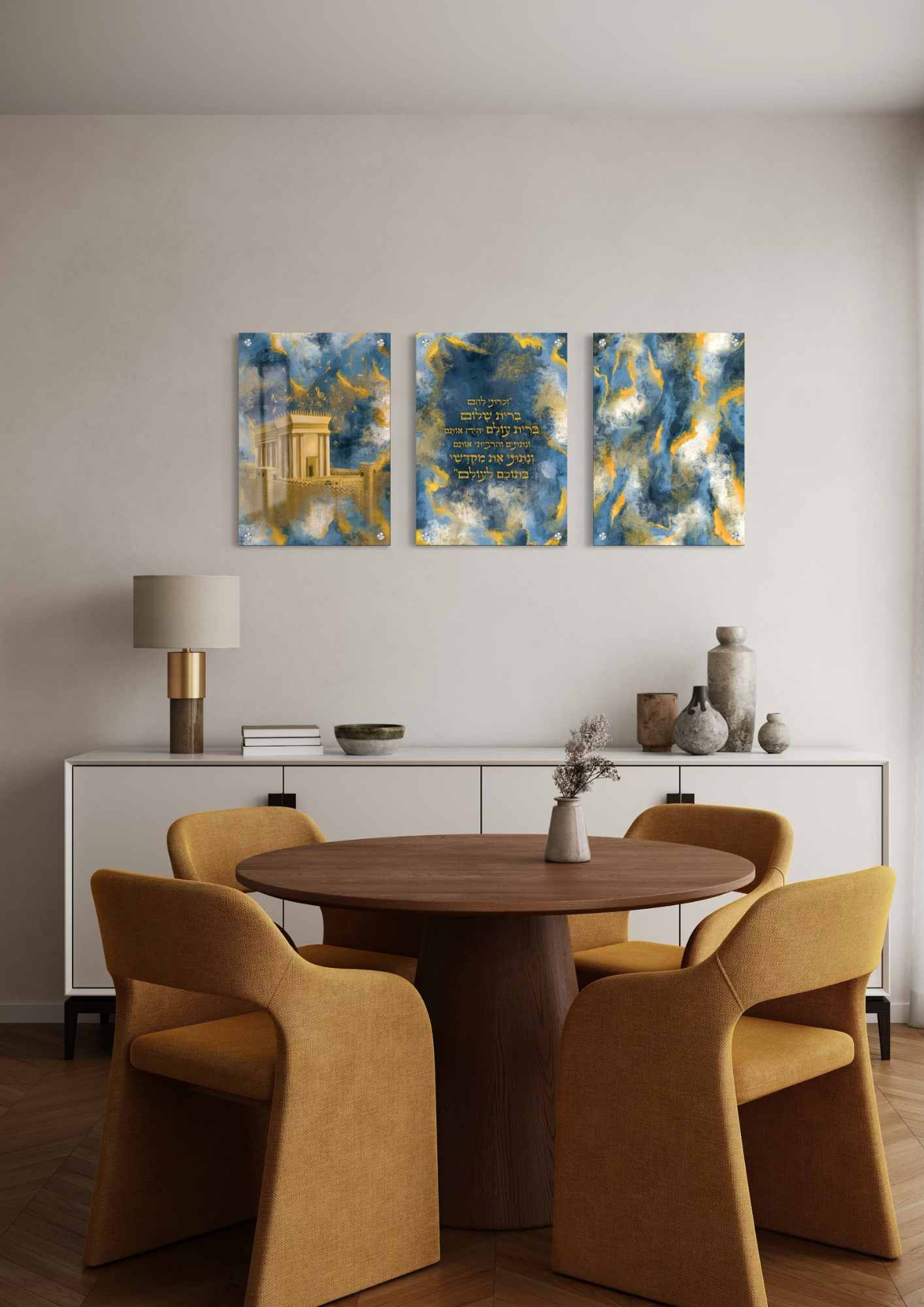 דגם ברית עולם בהדפסה על זכוכית