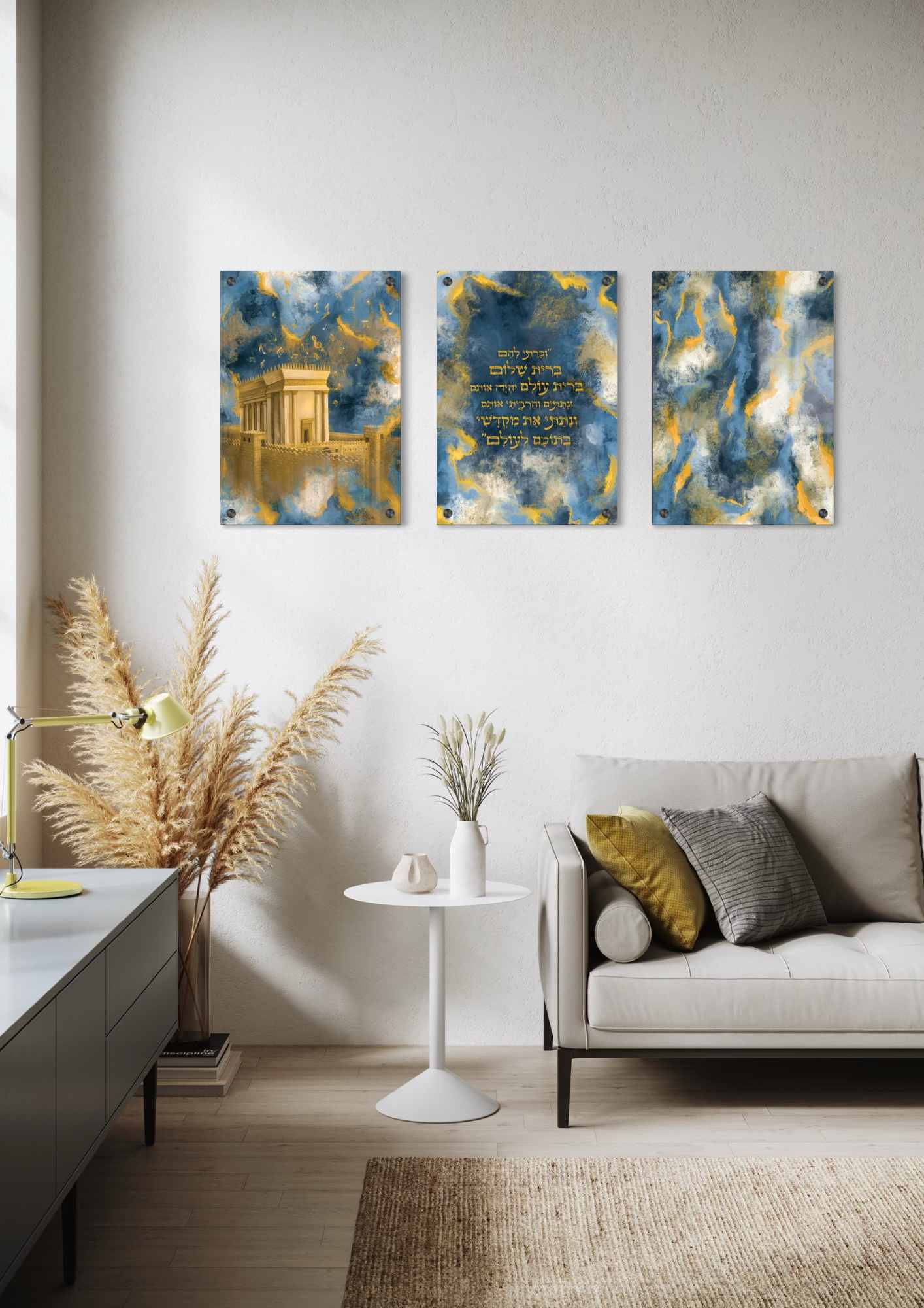 דגם ברית עולם בהדפסה על זכוכית