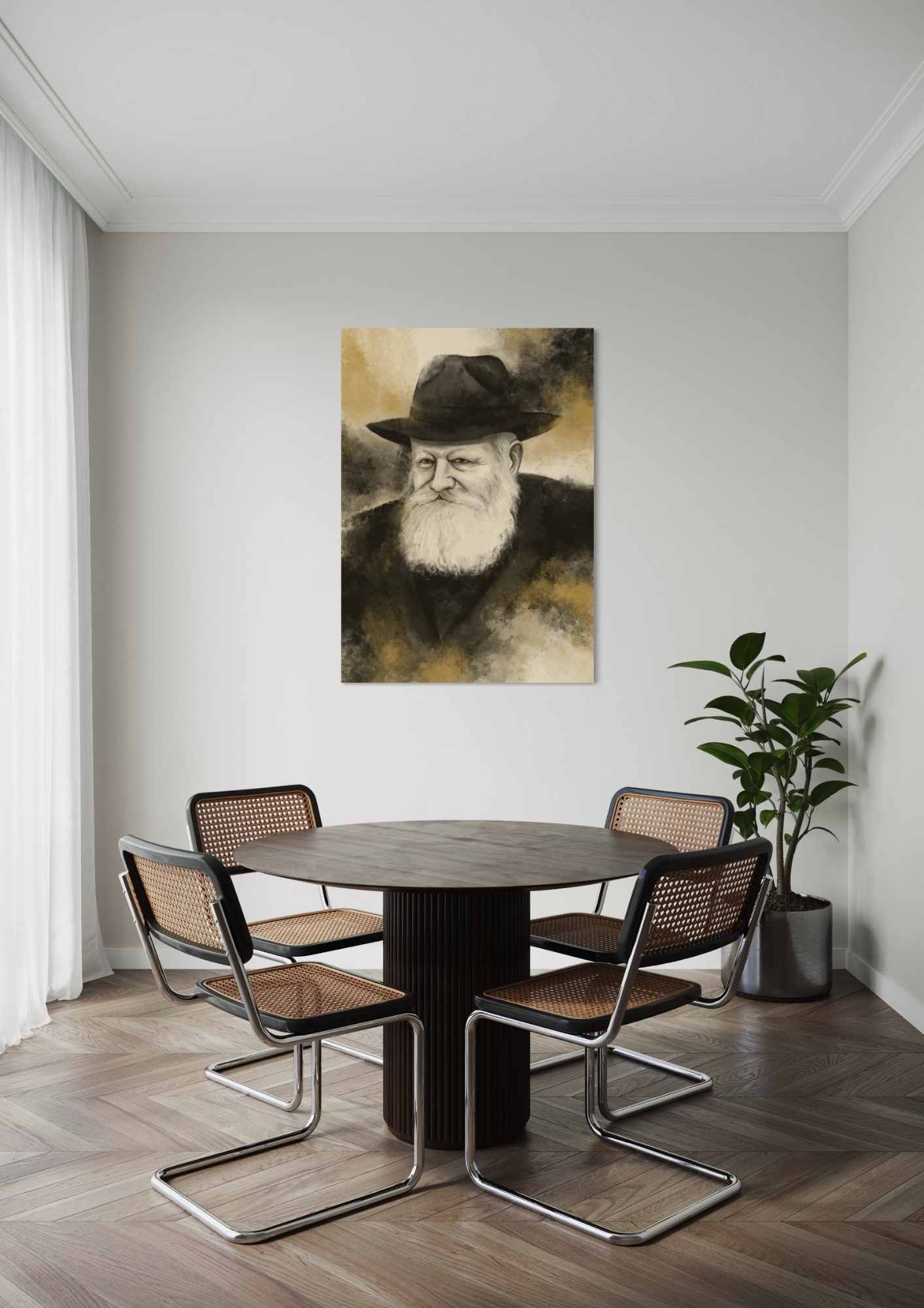 הרבי מליובאוויטש - שחור סהרה זהב