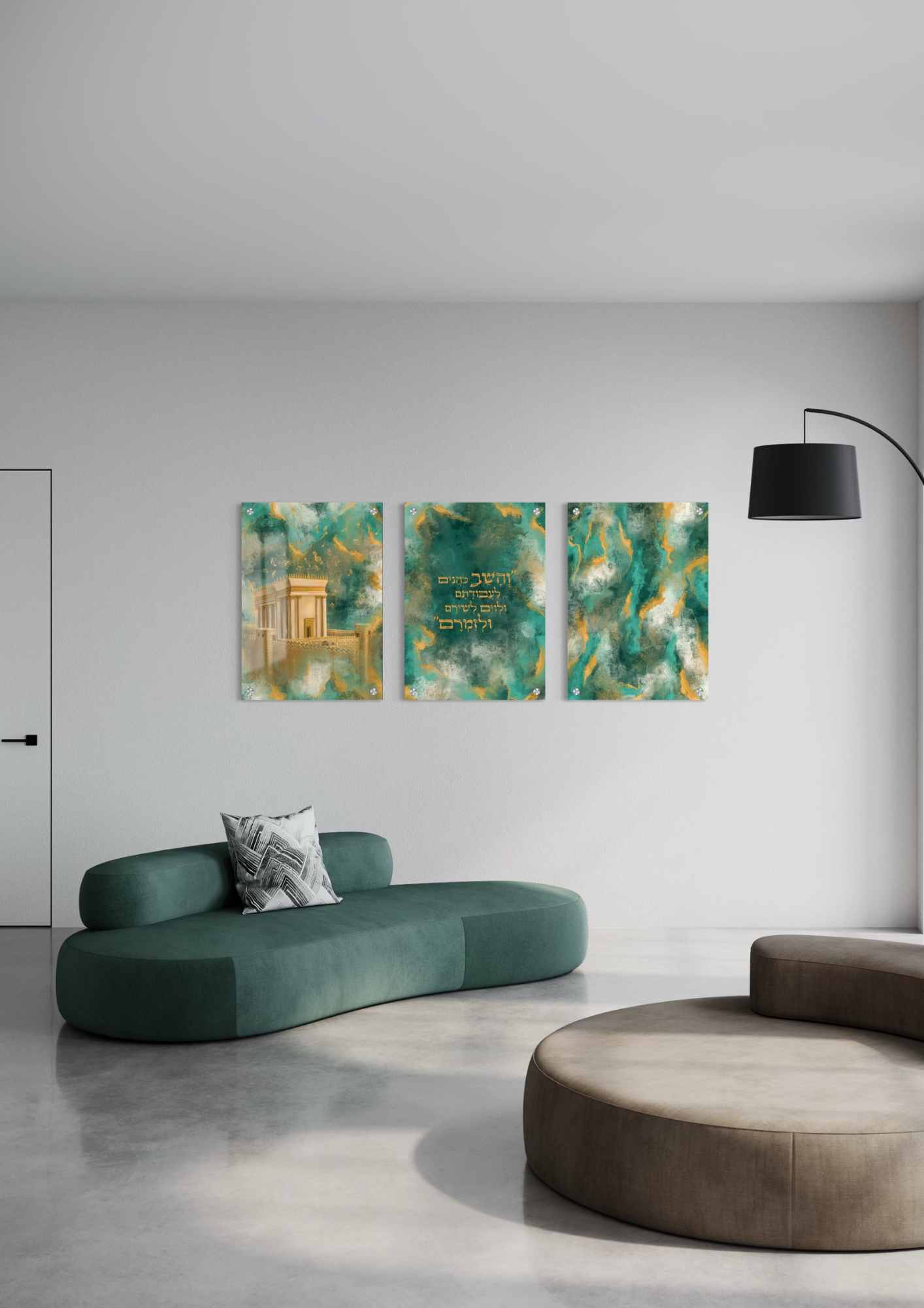 דגם זמרה בהדפסה על זכוכית