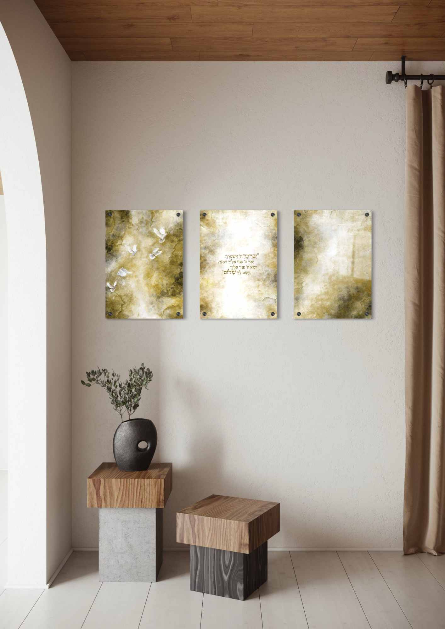 דגם יברכך בהדפסה על זכוכית