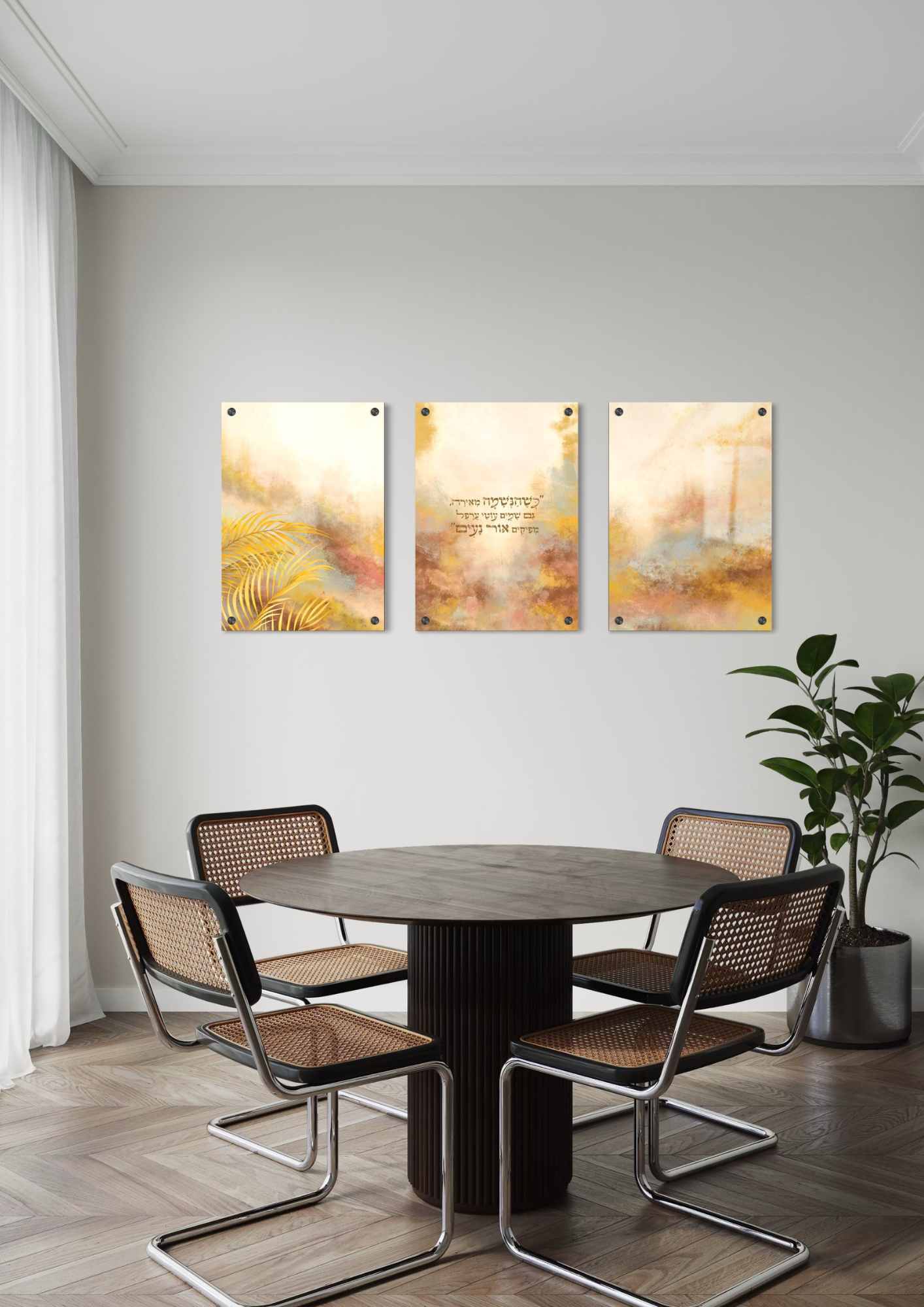 דגם כשהנשמה מאירה בהדפסה על זכוכית